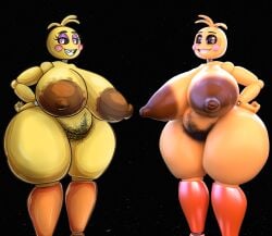 3d absurd_res adri164 animatronic areola ass avian belly big_areola big_breasts big_butt big_nipples bird body_hair breasts brown_areola chicken duo female five_nights_at_freddy's five_nights_at_freddy's_2 galliform gallus_(genus) gilf gilf_toy_chica hairy hairy_pussy happy_trail hi_res looking_at_viewer machine maikyoh mature_female navel nipples phasianid pubes robot sagging_breasts scottgames sharp_teeth slightly_chubby smile teeth thick_thighs toy_chica_(fnaf) yellow_body