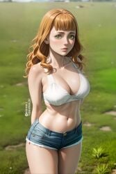 ai_generated big_breasts black_clover mimosa_vermillion solo