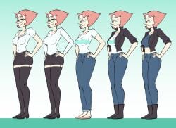 alternate_costume alternative_costume digitalkaiju happy huge_ass huge_breasts large_ass large_breasts pearl_(steven_universe) steven_universe wide_hips