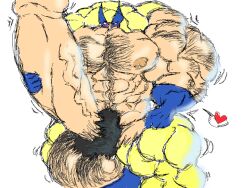 1boy blush hairy_male hyper hyper_penis male male_only marvel marvel_comics muk100 muscular penis solo wolverine_(x-men) x-men yaoi