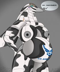 aeromorph aircraft annoyed big_breasts living_aircraft living_machine pregnant protoskip simple_background su-30