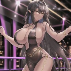 ai_generated large_breasts long_hair minidress op_ai