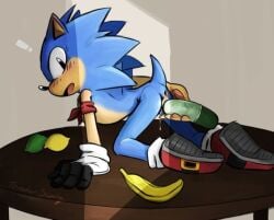 anthro cuntboy cuntboy/male dildo dildo_in_pussy furry intersex mobian_(species) pussy sega sonic_(series) sonic_the_hedgehog sonic_the_hedgehog_(series) vagina vegetable_dildo