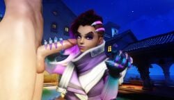 1boy 1girls 3d female male overwatch penis penis_worship ratounador sombra xnalara