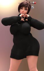 1girls 3d asian asian_female big_ass big_breasts big_butt blizzard_entertainment bottom_heavy breasts busty chinese chinese_female curvaceous curvy curvy_figure digital_media_(artwork) eyebrows eyelashes eyes fat female female_focus female_only hair hips hourglass_figure huge_breasts human large_breasts legs light-skinned_female light_skin lips mature mature_female mei-ling_zhou mei_(overwatch) mei_ling_zhou oversized_clothes overwatch overwatch_2 solo solo_focus sweater thick thick_legs thick_thighs thighs top_heavy upper_body voluptuous vtemp waist wide_hips