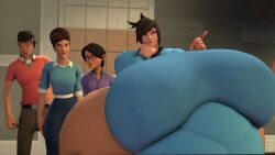 4girls ass black_hair breasts brown_hair female female_focus female_only femscout hips hyper hyper_breasts large_ass large_breasts larger_female miss_pauling multiple_girls source_filmmaker stomach tammy_(tammythefatfemscout) tammythefatfemscout team_fortress_2 thick_thighs thighs valve waiting waiting_in_line wide_hips