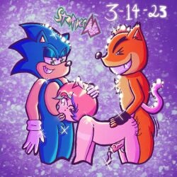 activision anal anal_sex anthro bandicoot bodily_fluids crash_(series) crash_bandicoot crossover cum domestic_cat eulipotyphlan felid feline felis fellatio female fur furry furry_only gay genital_fluids genitals glistening glistening_body glistening_eyes green group hedgehog male male/female male/male male_only mammal marley_mao marsupial mobian_(species) oral oral_penetration penetration penile penile_penetration penis purple purple_background sega sex shiny_(disambiguation) simple_background sonic_(series) sonic_the_hedgehog sonic_the_hedgehog_(series) staplerad sucking threesome trio yaoi