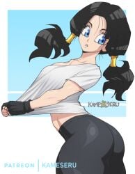 1girls ass big_ass big_butt bubble_ass bubble_butt dragon_ball dragon_ball_z fat_ass fat_butt female female_only kamekuzu kameseru short_shorts solo thick_ass thick_butt thick_thighs videl