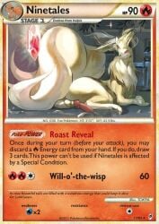 2023 animal_genitalia animal_penis aztepyeen balls blonde_hair canine_genitalia canine_penis card english_text feral fluffy fur generation_1_pokemon genitals hair male multi_tail ninetales nintendo pawpads paws penis pokemon pokemon_(species) pokemon_card pokemon_trading_card_game red_eyes solo tail text trading_card trading_card_game yellow_body yellow_fur yellow_tail