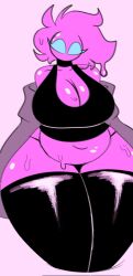 antdraws breasts breasts_bigger_than_head buglatte bugspresso cleavage cleavage_window clothed clothed_female clothing female female_focus female_only goo huge_breasts lofiglade marblebit pixelsoda slime slime_girl smolmarble