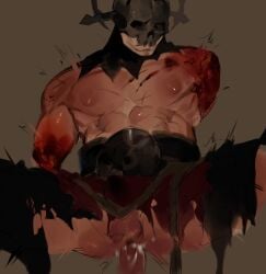 beefy blood cultist_brawler darkest_dungeon dismembered_arm gore rape