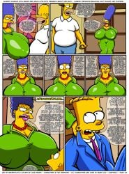 bart_simpson brompolos chapter_2 comic huge_breasts juni_draws marge_simpson mother_and_son page_4 size_difference the_simpsons yellow_body