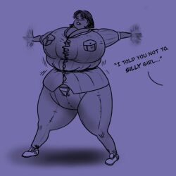 blueberry_girl blueberry_inflation body_inflation clothes_ripping fat freakinweirdo swelling