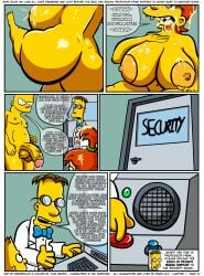 1girls 2boys areolae ass bart_simpson big_ass big_breasts big_butt brandine_spuckler breasts brompolos chapter_1 cock comic cum_in_mouth cum_in_pussy cum_on_breasts cum_on_face cum_on_hair female huge_areolae huge_breasts juni_draws male male/female nipples page_10 penis professor_frink size_difference the_simpsons veiny_balls veiny_cock veiny_penis yellow_body yellow_skin