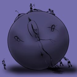 anus blueberry_girl blueberry_inflation body_inflation clothes_ripped fat freakinweirdo immobile juice lactating_juice lactation leaking nude nude_female pussy spherical_breasts spherical_inflation sunken_limbs swelling