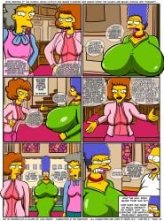 bart_simpson brompolos chapter_2 comic huge_breasts juni_draws marge_simpson mother_and_son page_3 size_difference the_simpsons yellow_body