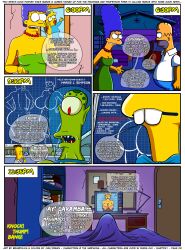 bart_simpson brompolos chapter_1 comic huge_breasts juni_draws marge_simpson mother_and_son page_2 size_difference the_simpsons yellow_body