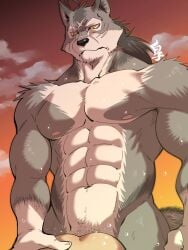 2boys 41raco abs anal anal_sex anthro anthro_penetrating anthro_penetrating_human bara barazoku blush bodily_fluids canid canine canis duo eye_scar facial_scar fur gay grey_body grey_fur grey_hair hair hi_res hiroyuki_(morenatsu) holding_butt holding_partner human human_on_anthro human_penetrated interspecies larger_anthro larger_male male male/male male_only male_penetrated male_penetrating male_penetrating_male mammal morenatsu multicolored_body multicolored_fur muscular muscular_anthro muscular_male nipples nude pecs penetration penile penile_penetration penis_in_ass ponytail scar sex shirako size_difference smaller_human smaller_male smaller_penetrated sweat ten_kodori white_body white_fur wolf yaoi