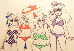 eddsworld ell_(eddsworld) ellsworld matilda_(eddsworld) swimsuit swimwear tamara_(eddsworld) tori_(eddsworld)