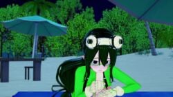 3d animated beach blowjob breasts clothed_female_nude_male english_subtitles english_text english_voice_acting female frog frog_girl froppy koikatsu magicalmysticva male_pov moaning my_hero_academia outside pov pov_male sex sound subtitled sucking tagme talking_to_viewer tsuyu_asui video voice_acted