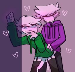 anal_sex blush edd_(eddsworld) eddsworld gay_sex green_hoodie matt_(eddsworld) mattedd purple_hoodie sketch toony unknown_artist yaoi