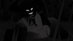 2022 3d blood dark-skinned_femboy demon demon_boy demon_horns femboy forest gabbers hair horny inviting looking_at_viewer masturbation night outside roblox robloxian seductive_smile sharp_claws sharp_teeth sitting thick_thighs tree