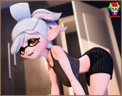 3d clothed lingerie marie_(splatoon) marie_(wo262) nintendo slymyguy solo_female splatoon squid_sisters underwear white_hair