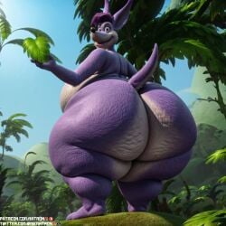 20th_century_fox 20th_century_studios ai_generated anthro bbw blue_sky_studios cellulite dr_seuss female furry horton_hears_a_who horton_hears_a_who!_(film) kangaroo large_ass large_breasts looking_at_viewer looking_back matronai_(artist) overweight smile sour_kangaroo thick_thighs