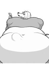 animated belly big_belly borzoi deeper_club fat_belly furry gif kalnareff male squirming_belly squirming_gut squirming_prey tagme vore