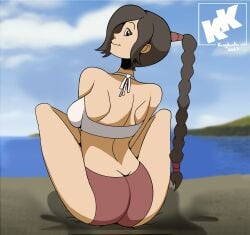 1girls avatar_legends avatar_the_last_airbender beach female fire_nation kingdomkai nickelodeon nonbender ty_lee