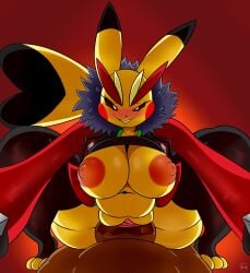 minstlu multi_monster_(minstlu) pikachu_libre_(cosplay) pokemon_(species) pokemon_oc