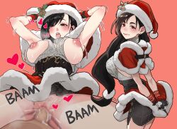 big_breasts black_hair christmas long_hair nightbbird22 swallows_zinan tagme vaginal_penetration