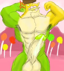 1boy 1male abs anthro anthro_focus anthro_only anthro_solo crocodile crocodilian crocodylid cum cum_string cumming cumshot ejaculating_cum ejaculation erect_penis erection glans glitch_productions gummigoo_(the_amazing_digital_circus) gummy_(food) gummy_creature hat headgear headwear humanoid humanoid_genitalia living_candy living_food male male_anthro male_focus male_only muscle muscular muscular_anthro muscular_male ninjagreen99 orgasm pecs pectorals penile penis penis_out reptile reptile_humanoid scalie solo solo_anthro solo_focus solo_in_panel solo_male spikes steam steaming_body sweatdrop sweaty_body the_amazing_digital_circus