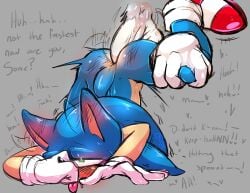 anal anthro anus ass balls blush blush_lines chilispice dialogue disembodied_penis duo english_text gay genitals gloves heart heart-shaped_pupils hearts hi_res male male/male penetration penis piledriver_position pubes sega sex silver_the_hedgehog sonic_(series) sonic_the_hedgehog sonic_the_hedgehog_(series) tail text