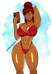 1girls artist_name athletic athletic_female atomickingboo big_breasts breasts brown-skinned_female brown_body brown_skin busty curvaceous curves curvy curvy_figure dark-skinned_female dark_skin digital_drawing_(artwork) digital_media_(artwork) eyebrows eyelashes eyes female female_focus fit fit_female hair hips hourglass_figure huge_ass huge_breasts large_ass large_breasts legs lips mature mature_female original original_character paulinda_sherwoods straight thick thick_legs thick_thighs thighs top_heavy upper_body voluptuous waist wide_hips