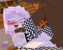 3d minecraft stomach_bulge tagme zoey_(zoeyistoosmall) zoey_is_too_small