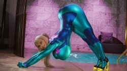 1girls 3d ass big_ass big_breasts big_butt blonde_female blonde_hair bodysuit breasts cat_stretch dead_or_alive female female_only huge_ass huge_breasts huge_butt large_ass large_breasts large_butt metroid nintendo samus_aran skin_tight skin_tight_outfit skintight skintight_bodysuit skintight_clothing solo stalkek tagme thick_thighs thighs tight_bodysuit yoruichi_stretch zero_suit zero_suit_samus