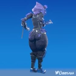 1girls 3d 3d_animation animated ass big_ass big_breasts big_butt black_body bootimax bouncing_ass bouncing_breasts dancing emote fat_ass female female_only fortnite jiggle jiggling_ass large_ass mod music party_hips purple_body purple_eyes raven raven_team_leader solo solo_female solo_focus sound tagme thick_ass thick_thighs thighs twerk twerking video video_games