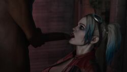 3d animated batman_(series) blowjob completely_naked completely_naked_male completely_nude completely_nude_male dark-skinned_male dark_skin dc dc_comics female harley_quinn harley_quinn_(injustice) injustice_2 interracial no_sound tagme video zxcvxex