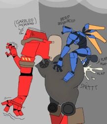 1boy 1girls 2robots ambiguous_gender ambiguous_penetration anthro anthro_on_anthro anthro_only anthro_penetrated anthro_penetrating anthro_penetrating_anthro ass ass_bigger_than_head ass_grab background balls big_ass big_balls big_butt big_penis big_sub big_sub_small_dom blue_body bot_talk butt_bigger_than_head butt_grab completely_naked completely_naked_male completely_nude completely_nude_male cum cum_inside cumming cumming_inside cumming_while_penetrating cumshot duo duo_focus english english_text fat_ass fat_butt female grabbing grabbing_another's_ass grabbing_ass grabbing_from_behind gray_background gray_body grey_background grey_body guttertank_(ultrakill) huge_ass huge_balls huge_butt huge_cock huge_penis inside leaking_cum machine male male_penetrating moaning motion_lines naked naked_male nude nude_male onomatopoeia penetration penis plap plap_(sound) red_body riding robot robot_boy sex side_view simple_background simple_shading small_but_hung small_dom small_dom_big_sub smaller_male sound_effects standing standing_sex sweat sweating text thick thick_ass thick_cum thick_penis twitching two_tone_body ultrakill v1_(ultrakill) wings yellow_wings