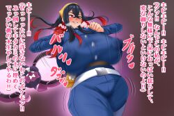 1girls 2000mitrasi 200mitrasi alternate_body_type alternate_breast_size big_breasts breasts busty carmine_(pokemon) corruption curvaceous curvy curvy_body curvy_female curvy_figure erect_nipples female game_freak huge_breasts hypnosis japanese_clothes large_breasts mind_control mochi_mayhem mole mole_under_eye multicolored_hair nintendo nipples nipples_visible_through_clothing pecharunt pink_eyes pokemon pokemon_(game) pokemon_sv pokemon_sv_mochi_mayhem voluptuous wide_hips yowai_(artist)