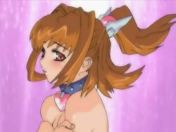 00s age_progression angel_blade angel_blade_(character) animated anime_screencap anus ass ass_expansion back back_tattoo backboob blush boots bouncing_ass bouncing_breasts breast_expansion breasts brown_hair bustier collar edited elbow_gloves erection female_focus flaccid flat_chest functionally_nude futa_sans_balls futanari garter_belt getting_erect gloves heart helmet jewelry large_breasts lingerie long_hair magical_girl moena_shinguuji necklace nipples nude nude_filter oobari_masami penis_growth peppymcfalco_(editor) pink_thighhighs ponytail pubic_tattoo pussy red_eyes revealing_clothes short_hair small_penis solo sound tagme tattoo thigh_boots thighhighs third-party_edit transformation transformation_sequence twintails uncensored video visor