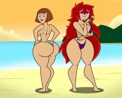 2girls ass big_ass big_breasts bottom_heavy breasts breasts breasts brown_hair brown_hair bubble_ass bubble_butt bust busty chest curvaceous curvy curvy_figure danny_phantom dat_ass digital_drawing_(artwork) female female_focus hair hips hourglass_figure huge_ass huge_breasts human large_ass large_breasts legs light-skinned_female light_skin lips madeline_fenton mature mature_female mature_woman milf mother nickelodeon purple_eyes slim_waist thick thick_hips thick_legs thick_thighs thighs top_heavy top_heavy_breasts trulyphantom voluptuous voluptuous_female waist wide_hips