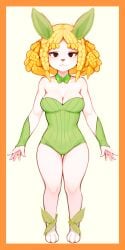 ai_generated bunny bunnysuit corn furry knightnyan leotard tagme white_fur