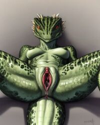 ai_generated anthro argonian pussy pussy_focus rataddict scalie spread_legs