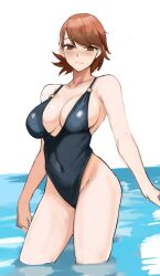 atlus breasts female female_only nero_watch persona persona_3 solo swimsuit yukari_takeba