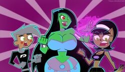 1boy 2girls after_transformation anthro anthrofied ass big_ass big_breasts bottom_heavy breasts bust busty chest cleavage crossover curvaceous curvy curvy_figure danny_fenton danny_phantom desiree female female_focus ghost ghost_girl green-skinned_female green_body green_skin hi_res hips hourglass_figure huge_ass huge_breasts human human_to_anthro kitty_katswell large_ass large_breasts legs lips male mature mature_female nickelodeon sam_manson slim_waist straight t.u.f.f._puppy thick thick_hips thick_legs thick_thighs thighs top_heavy top_heavy_breasts transformation trio trulyphantom villain villainess voice_actor_connection voluptuous voluptuous_female waist wide_hips