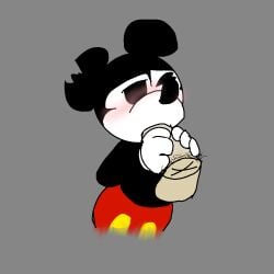 anthro anthromorph blowjob blush cock color colored dick disney goodbudsog_(artist) human human_male human_male_on_anthro human_on_anthro ibispaintx interspecies joe_(prostitute_mickey) male mickey_mouse mouse one_eye_closed prostitute_mickey pubic_hair simple_background