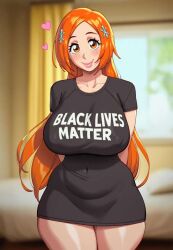 inoue orihime from black lives matter by juuicyai