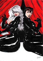 black cat (marvel) from batman (series) by ed benes studio